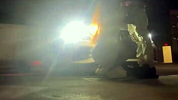 yo, let’s hit beale street parking garage for a wet pussy creampie outdoors!