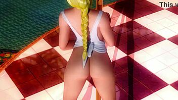 Helena poses nude on the beach, teasing with her big tits and ass