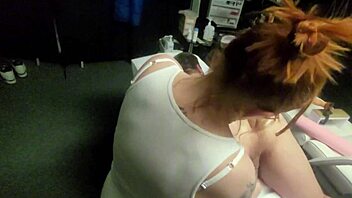 he came for lingam massage but got pegged with my dildo in dorm