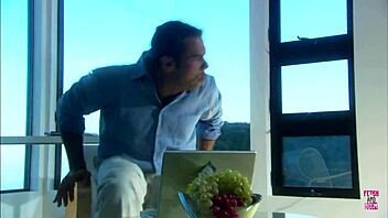 A Beautiful Girl with Small 18+ Tits Rode a Strong Man on a Boat