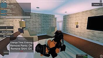 Check out this desirable Indian lesbian with big ass on Roblox.