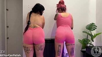 Sexy preview of ass shaking and jumping tits in lingerie