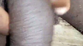 Bigblackie Shaves and Teases with Her Big Black Dick in Private.