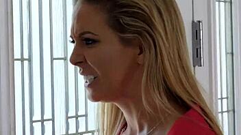 Cherie deville rides stud's huge rod, big tits bounce until cum