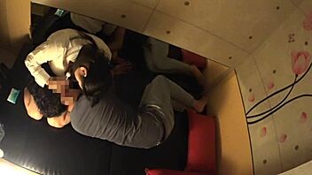 busty japanese schoolgirl gets secret massage action