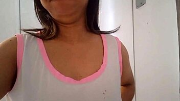 Stepmom with big assets gets wet and masturbates before bed.