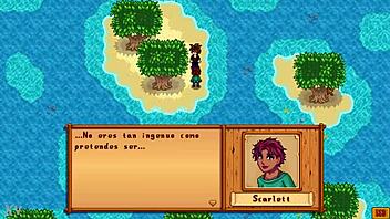 Scarlett riding and fucking in Stardew Valley mod part 1.