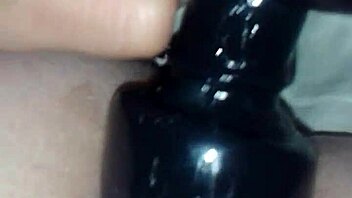 Jimena Simpson Tranny Fucking Black Dildo