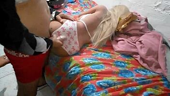 Teen 18+ blonde gets anal with sex toy 😈