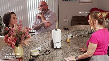 tiny sex freak freya von doom visits stepdad and new wife subtly