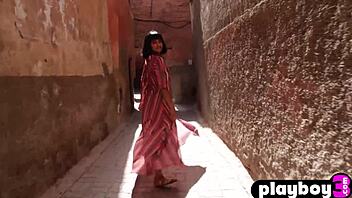 All natural MILF Angel Constance poses naked outdoors