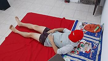 Latina Brunette MILF Prepares For Homemade Porn Scene In Spanish.