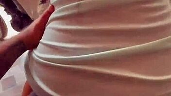 Public sex with Colombian cutie riding outdoors. Neighbors watch her get creampied!