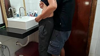 catching the maid in the bathroom