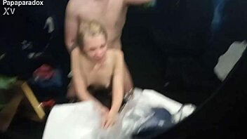 18yo skinny student fucks first time in mall. her tiny body gets licked in wild sauna interview.