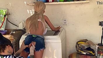 Mother-in-law shares her sex toy after a long time.