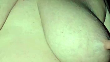 Milk from tits while riding cock