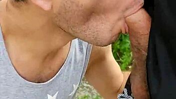 i sucked the endowed farmer in the field and his friend filmed it all