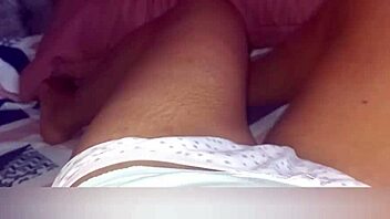 Stepmom with big assets gets wet and masturbates before bed.