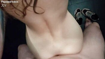 18yo skinny student fucks first time in mall. her tiny body gets licked in wild sauna interview.