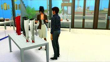 Cinderella Milf Gets Hardcore Anal Fucking In Shoe Store