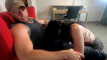 White Trash Wife Gags Emotionally On Rough Cum Swallow In Homemade Blowjob