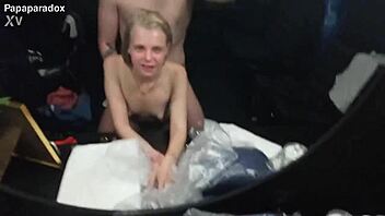 18yo skinny student fucks first time in mall. her tiny body gets licked in wild sauna interview.