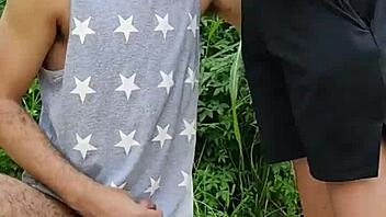 i sucked the endowed farmer in the field and his friend filmed it all