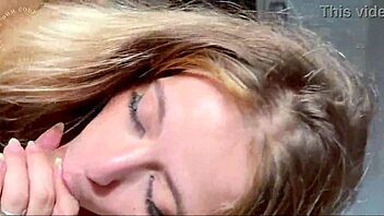 hot blonde stepsister loves to make a deepthroat