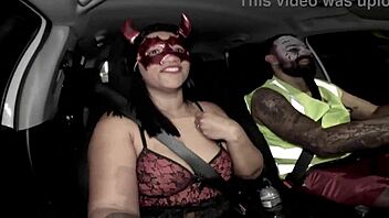 She Returns From Halloween Party Bent Over And Fucked