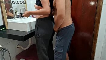 catching the maid in the bathroom