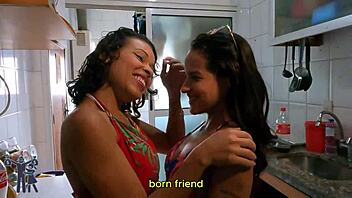 women showing they dont need men for handjob and fetish fun, brazilian brunette