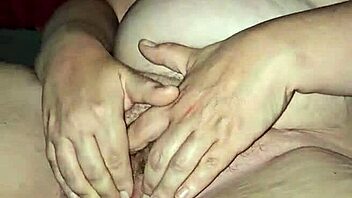 milf flicks her bean hard until she cums intensely