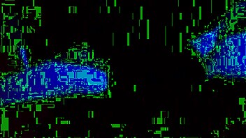 Ebony Woman Sucking Black Cock in Blue Room