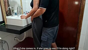 catching the maid in the bathroom