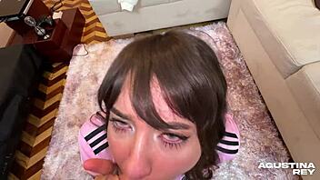 cute colombian slut with huge ass gets hard anal and cumshot