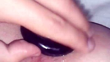 Jimena Simpson Tranny Fucking Black Dildo