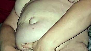 milf flicks her bean hard until she cums intensely