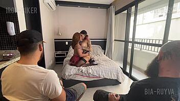 swapping wives and cumming on faces!