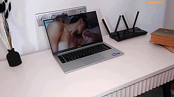 karina fox catches stepson jerkin’ off, he creampies her, oops!