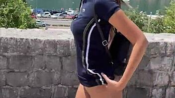 just casually flashing and banging in a tourist hotspot with a pov teen 18+.