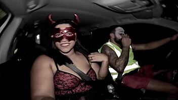 Girl got wild at Halloween party,Guess what happened?