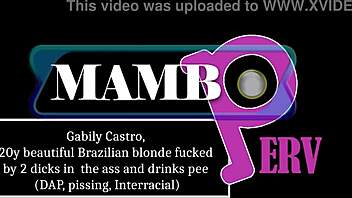 young 18+ gabily castro fucked by 2 dicks in ass