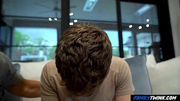 familytwink - dad, you forgetting stuff? make it up with that huge cock in me!