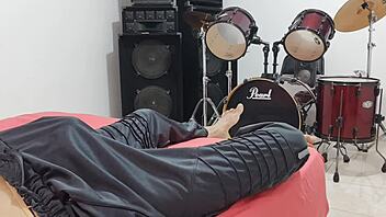 Man Masturbates His Big Cock In Front Of The Camera