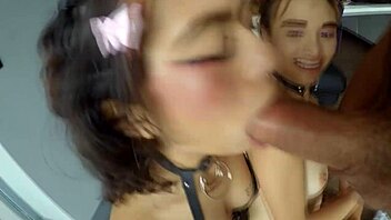 Hot Latina Teen 18+ Gags With Massive Dick Crammed Deep Down Throat