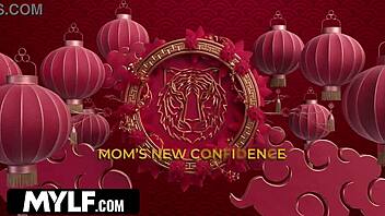 Naked anal facial cumshot with stepson taboo