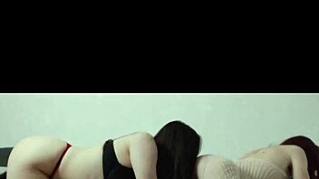 Hot Amateur Fuck Of Big-Assed Friends In Stockings With Massage And Kissing