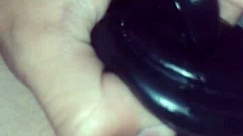 Jimena Simpson Tranny Fucking Black Dildo