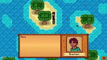 Scarlett riding and fucking in Stardew Valley mod part 1.